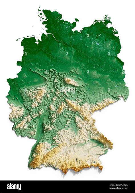 germany surface area|germany terrain map.